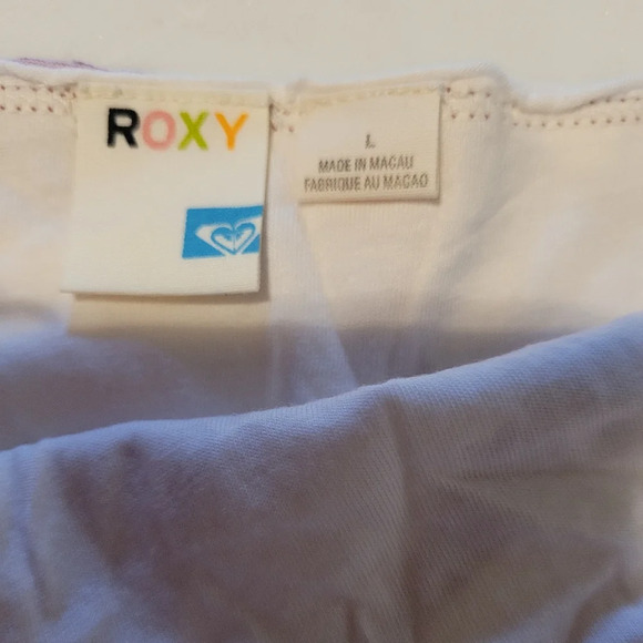 Vintage Roxy Hibiscus Red and White Spaghetti Top Size Large Juniors - Picture 6 of 8